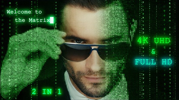 Videohive Matrix & Digital Space Logo Stings template preview