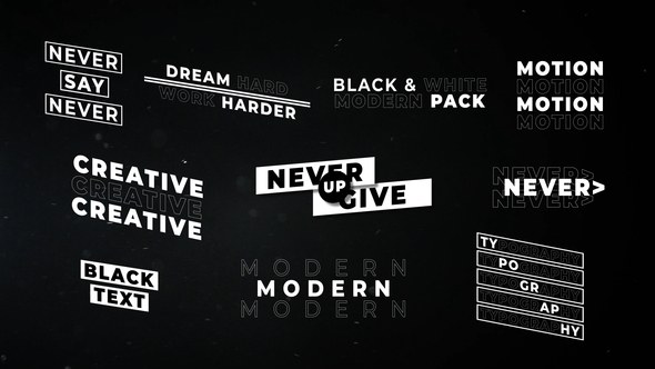 Videohive Modern Titles 4.0 | After Effects Titles template preview