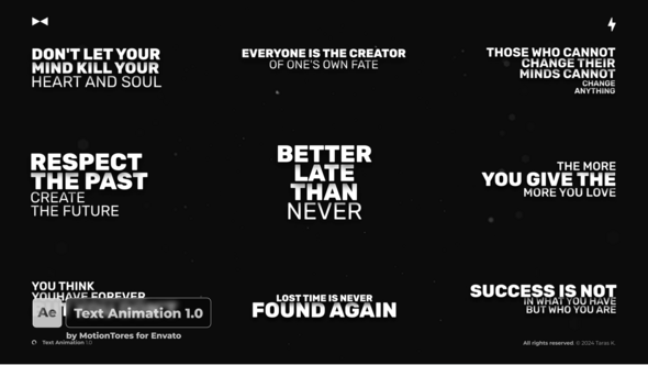 Videohive Text Animation 1.0  AE Titles template preview