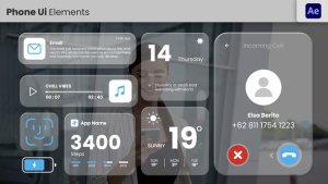 Videohive Phone Interface Elements template preview