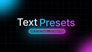 Text Presets Titles template preview