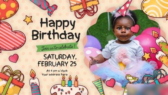 Videohive Happy Birthday Intro 45590020 Openers template preview