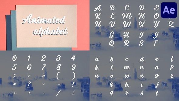 Videohive Animated Alphabet | After Effects Titles template preview