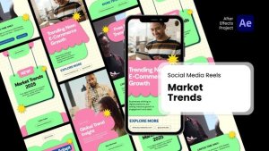 Videohive Social Media Reels - Post Market Trends After Effects Project Files Product Promo template preview