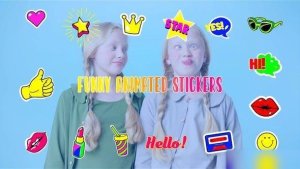 Videohive Trendy Style Animated Funny Stickers Element Pack After Effects Template Elements template preview