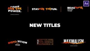 Videohive New Titles 46594745 Titles template preview
