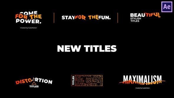 Videohive New Titles 46594745 Titles template preview