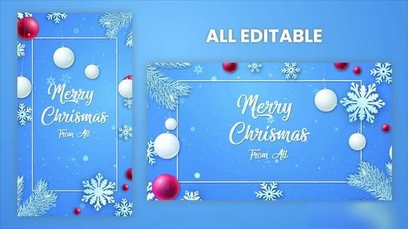 Videohive Merry Christmas Intro Opener Openers template preview