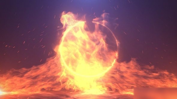 Videohive Epic Fire Logo Reveal Logo Stings template preview