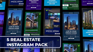 Videohive Real Estate Commercial Stories and Reel Product Promo template preview