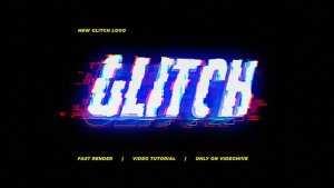 Videohive New Glitch Logo Logo Stings template preview