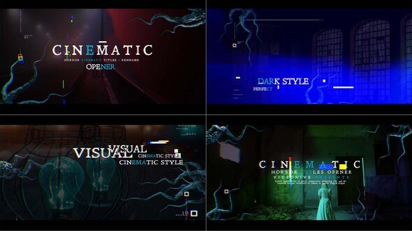 Videohive Horror Cinematic Titles 55049426 Openers template preview