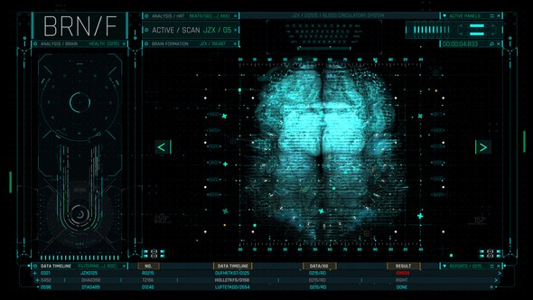 Videohive HUD Medical Brain 2 Elements template preview