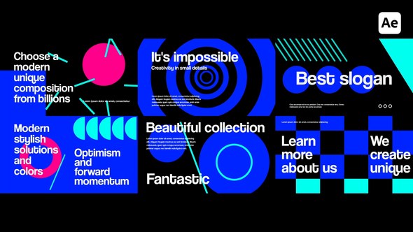 Videohive Unique Graphics For After Effects Titles template preview