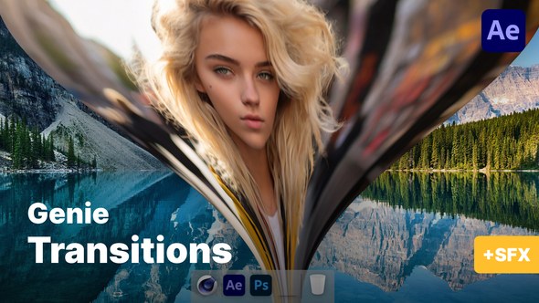 Videohive Genie Transitions Elements template preview