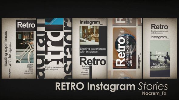 Videohive Vintage Instagram Stories Product Promo template preview