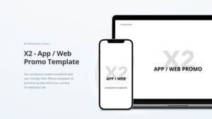 Videohive X2 - App / Website Promo Product Promo template preview