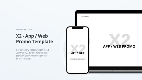Videohive X2 - App / Website Promo Product Promo template preview