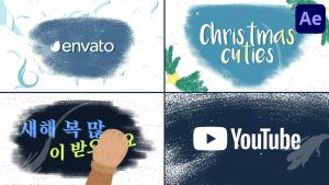 Videohive Christmas Typography And Logo Openers Pack for After Effects Titles template preview