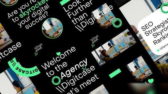 Videohive Digital Agency Video Stories Display After Effect Template Openers template preview