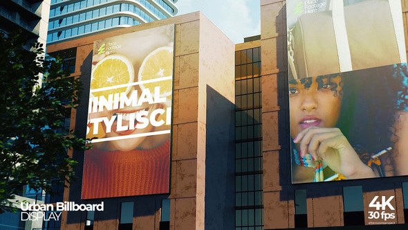 Videohive Urban Billboard Mockup Video Displays template preview