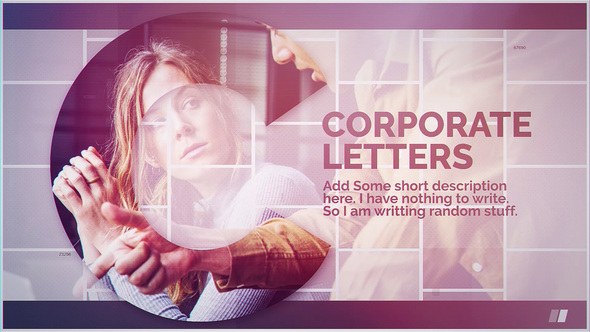 Videohive Corporate Letters Openers template preview