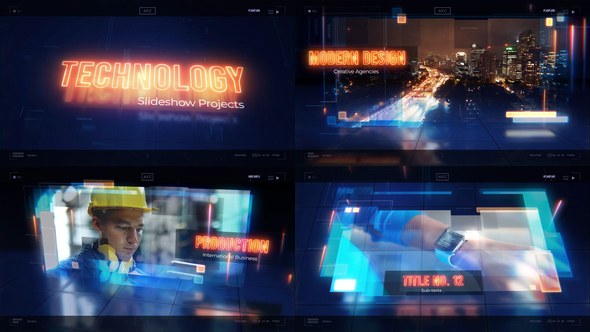 Videohive Technology Slideshow 53775331 Video Displays template preview