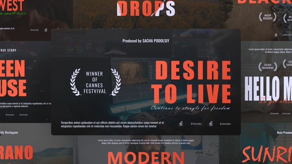 Videohive Cinematic Titles 53727413 Titles template preview