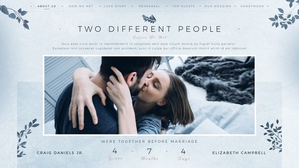 Videohive Wedding Story Slideshow II Video Displays template preview