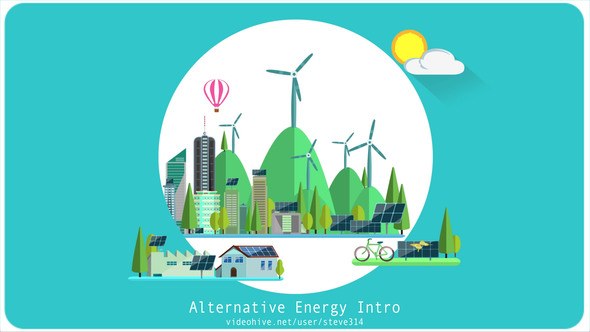 Videohive Alternative Energy Intro Video Displays template preview