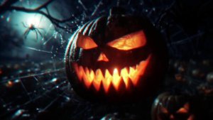 Videohive Pumpkin Graveyard Unveil Logo Stings template preview