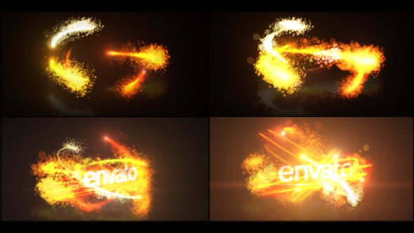 Videohive Light Trails Logo Stings template preview