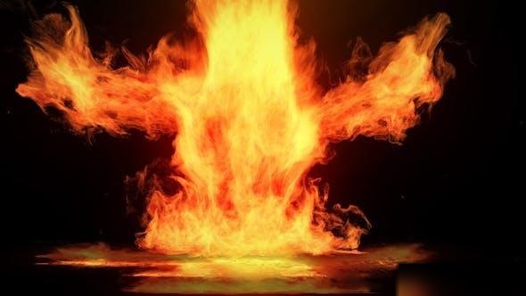 Videohive Rising Fire Logo Reveal Openers template preview
