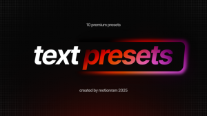 Videohive Text Presets 60787380 Titles template preview