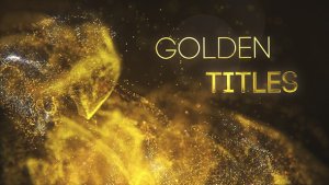 Videohive Golden Partilce Titles Titles template preview