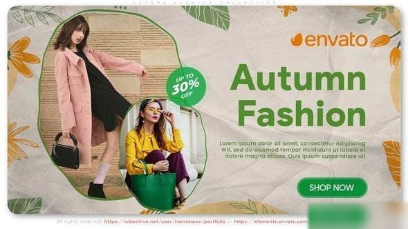 Videohive Autumn Fashion Collection Openers template preview
