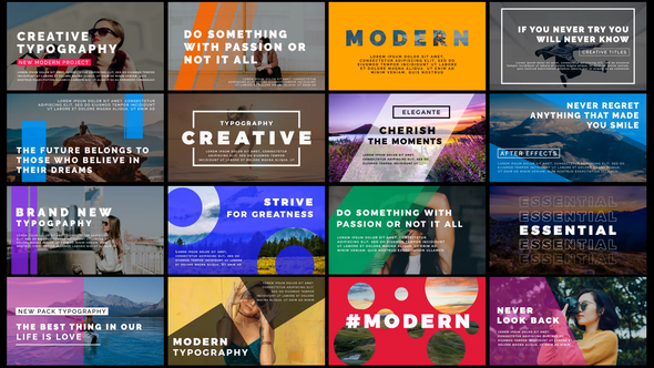 Videohive Dynamic Typography 30903349 Titles template preview