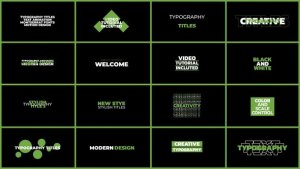 Videohive Typography Titles | AE 47120977 Titles template preview