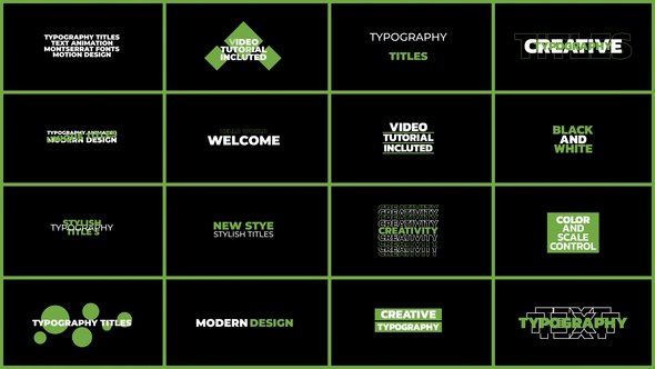 Videohive Typography Titles | AE 47120977 Titles template preview