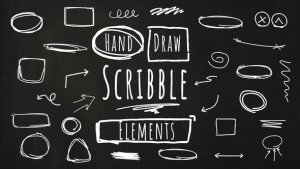 Videohive Doodle Sketch Scribble Stroke Elements Pack Elements template preview