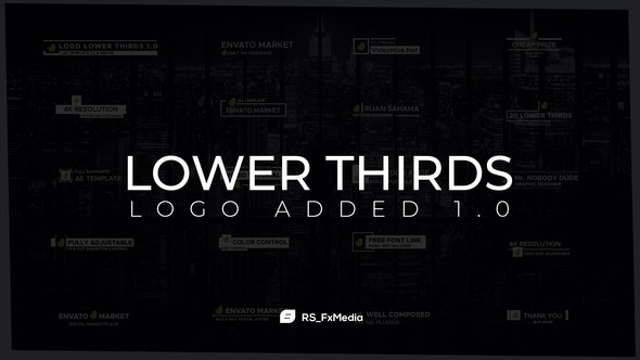 Videohive Lower Thirds | Logo Added 1.0 Titles template preview