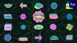 Videohive Geometric Cartoon Titles for After Effects Titles template preview