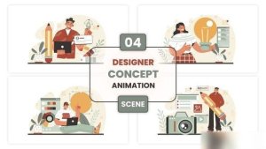 Videohive Designer Concept Animation Scene Elements template preview