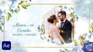 Videohive Watercolor and Floral Wedding Invitation Video Displays template preview