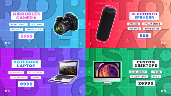 Videohive Online Product Presentation Openers template preview