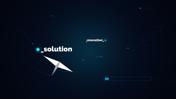 Videohive Paper plane Flying Logo Logo Stings template preview