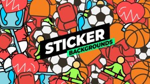 Videohive Sticker Backgrounds Elements template preview