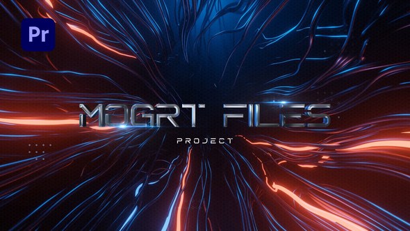Abstract Cinematic Titles MOGRT Premiere Pro template preview