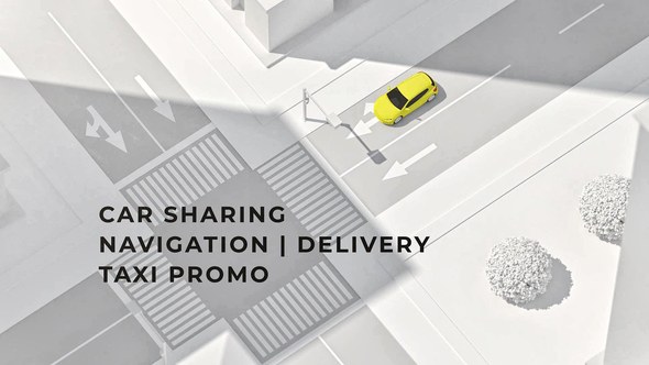 Videohive Car Sharing | Navigation | Delivery | Taxi Elements template preview