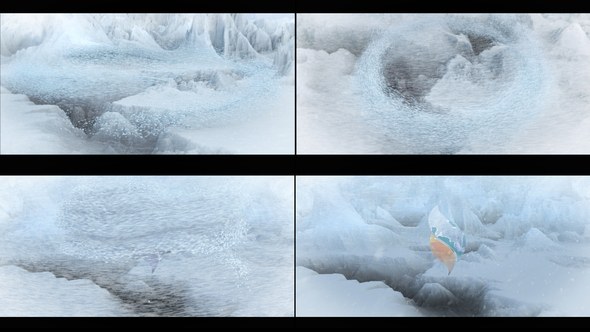 Videohive Blizzard Snow Winter Logo Logo Stings template preview